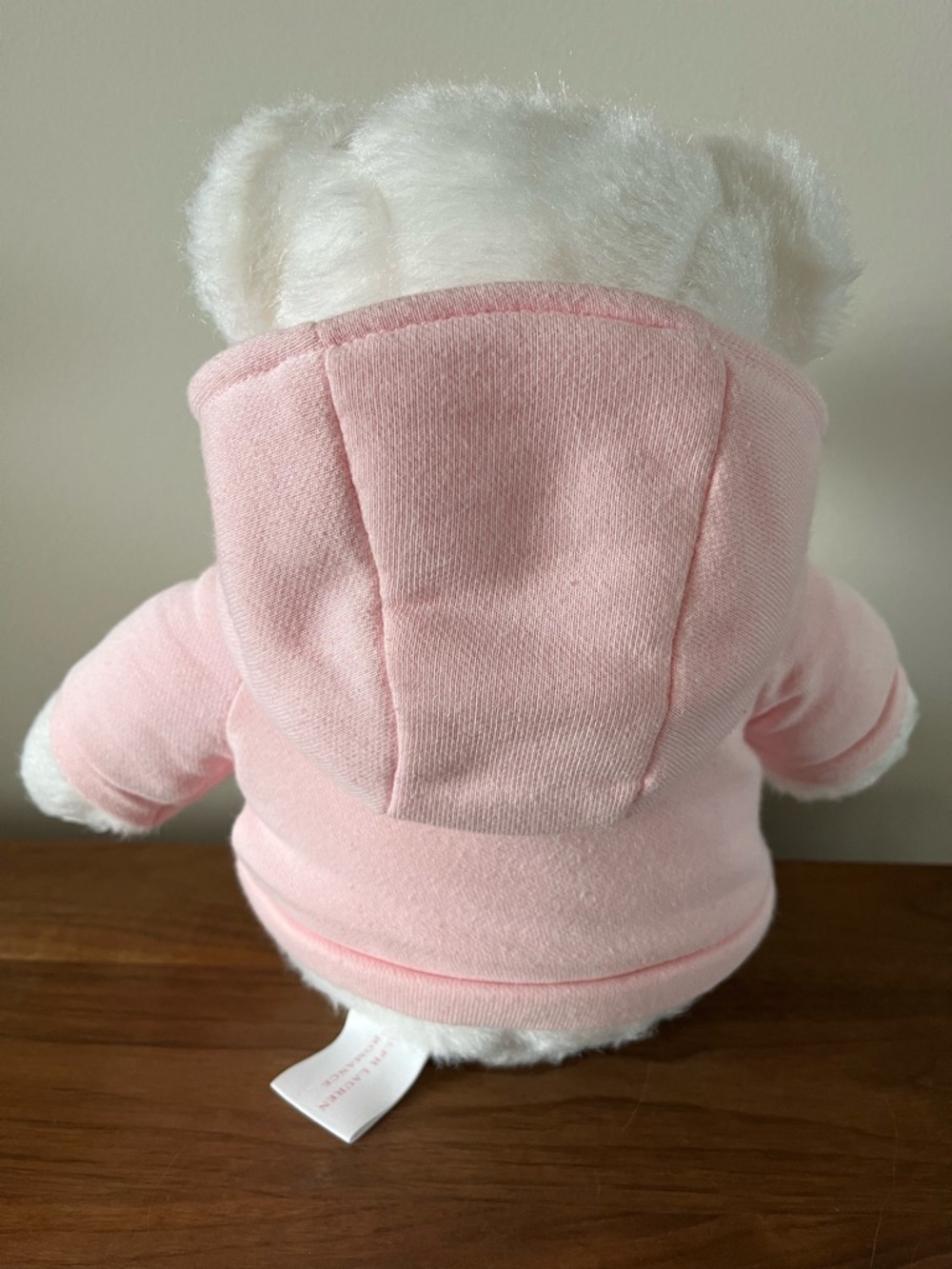 Ralph Lauren Romance Bear Pink Hoodie Polo Logo Plush RARE Gift Collectible - Picture 3 of 6